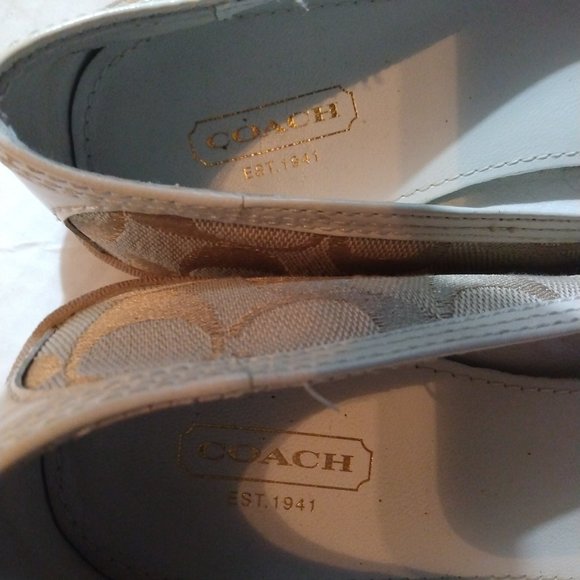 Coach Shoes Coach Logo Ballet Flats Rubber Sole Shoes 8 2 Poshmark